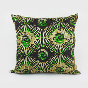 Green Tribal | Linen Pillow
