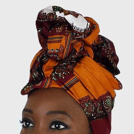 Orange head wrap deals
