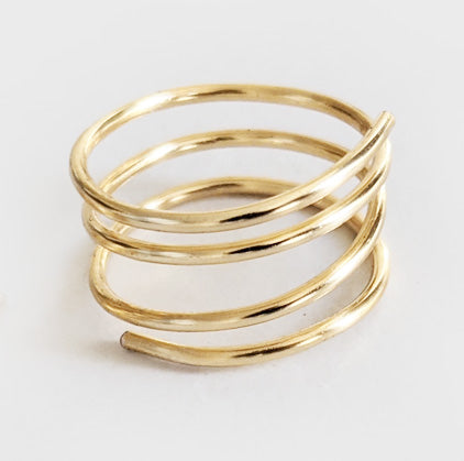 Swirl | Gold Ring