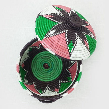 Multicolor Lidded Bowl