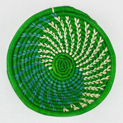 Green Feathered Basket