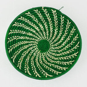 Green Feathered Basket