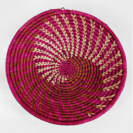 Pink Feathered Basket