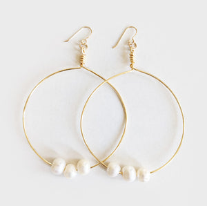 Pearl | Hoop Earrings