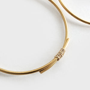 Zulu | Brass Hoop Earrings