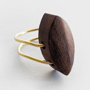 Solo | Gold Wood Ring
